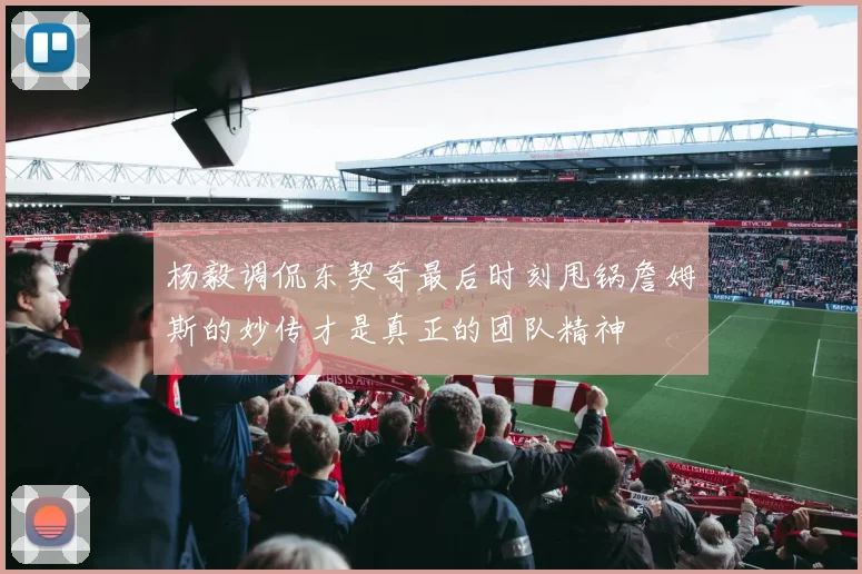 杨毅调侃东契奇最后时刻甩锅詹姆斯的妙传才是真正的团队精神
